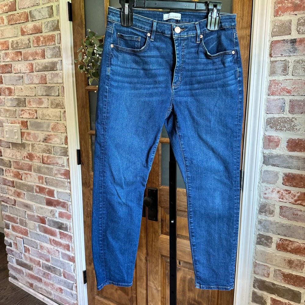 LOFT Jeans Women 29 Blue High Rise Skinny Casual Classic Versatile Stretch